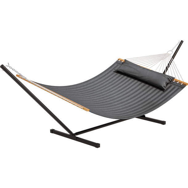 Bayou Breeze Double Spreader Bar Hammock with Stand & Reviews Wayfair